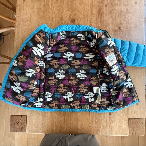 Patagonia Down Puffer - Girls XL 14 - Bright Blue - Picture 9 of 10